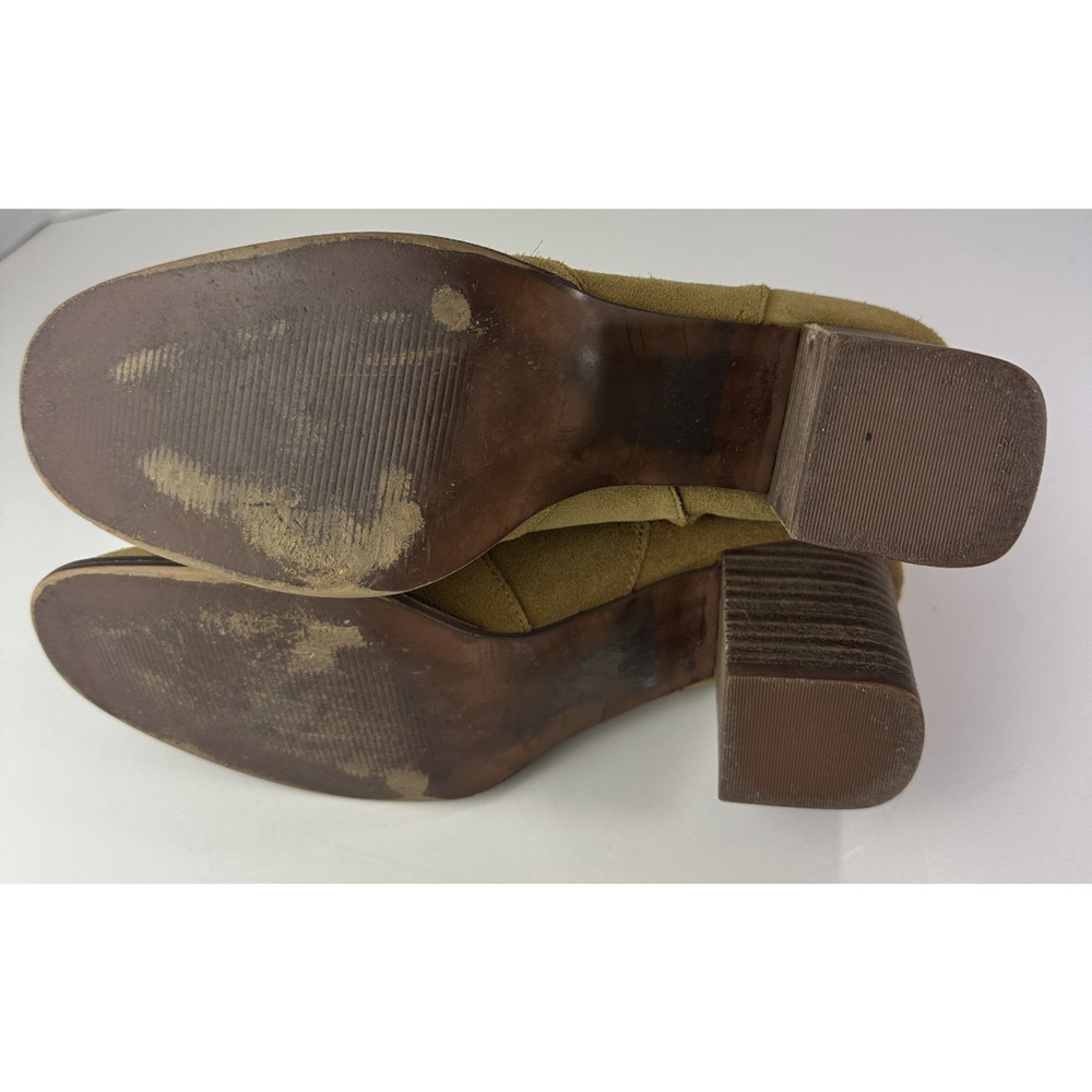 Madewell Bryce Suede Women's Heeled Ankle Boots Size 9 M4674 Chestnut Brown - Picture 14 of 16